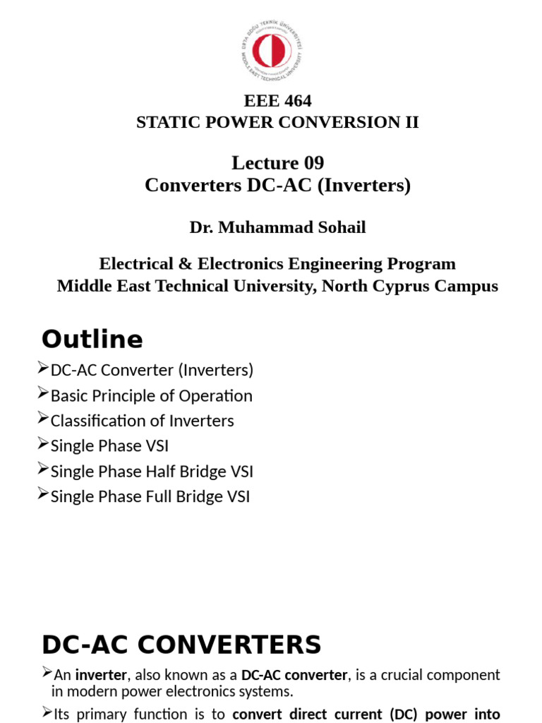 Understanding Single-Phase Inverters | PDF | Power Inverter | Electric ...