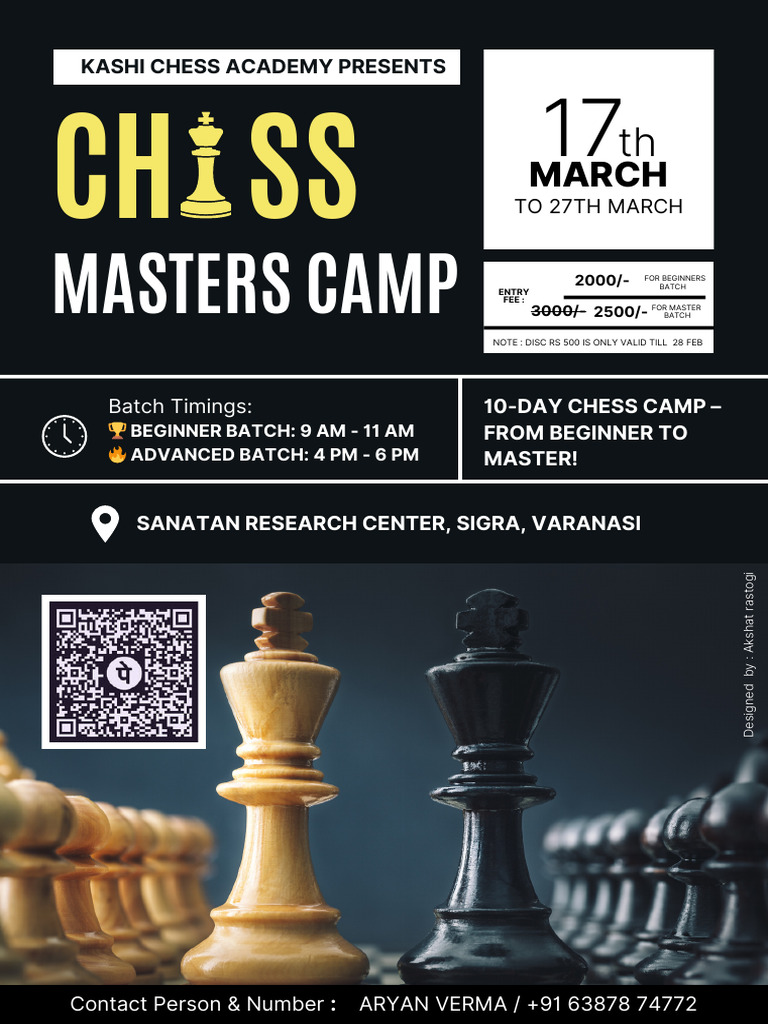Kashi Chess Academy 10-Day Camp | PDF | Chess Openings | Chess Strategy