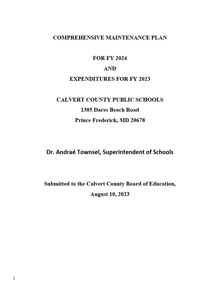 Comprehensive Maintenance Plan | PDF | Refrigerator | Pump