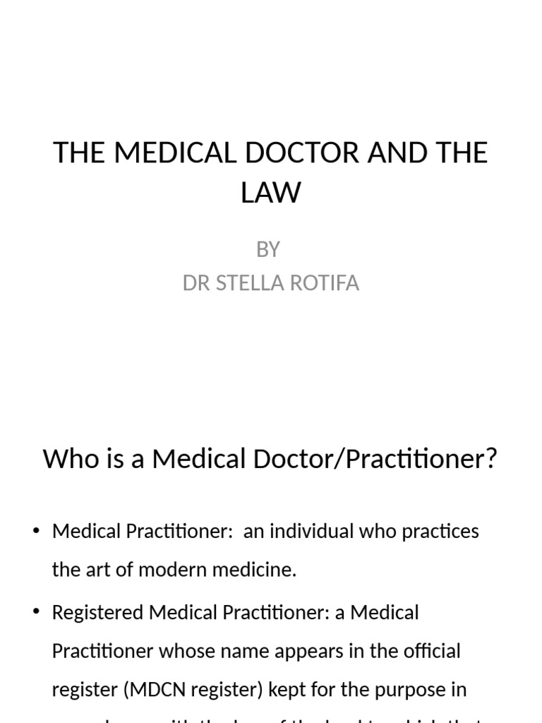 Medical Law and Ethics Overview | PDF | Coroner | Confidentiality