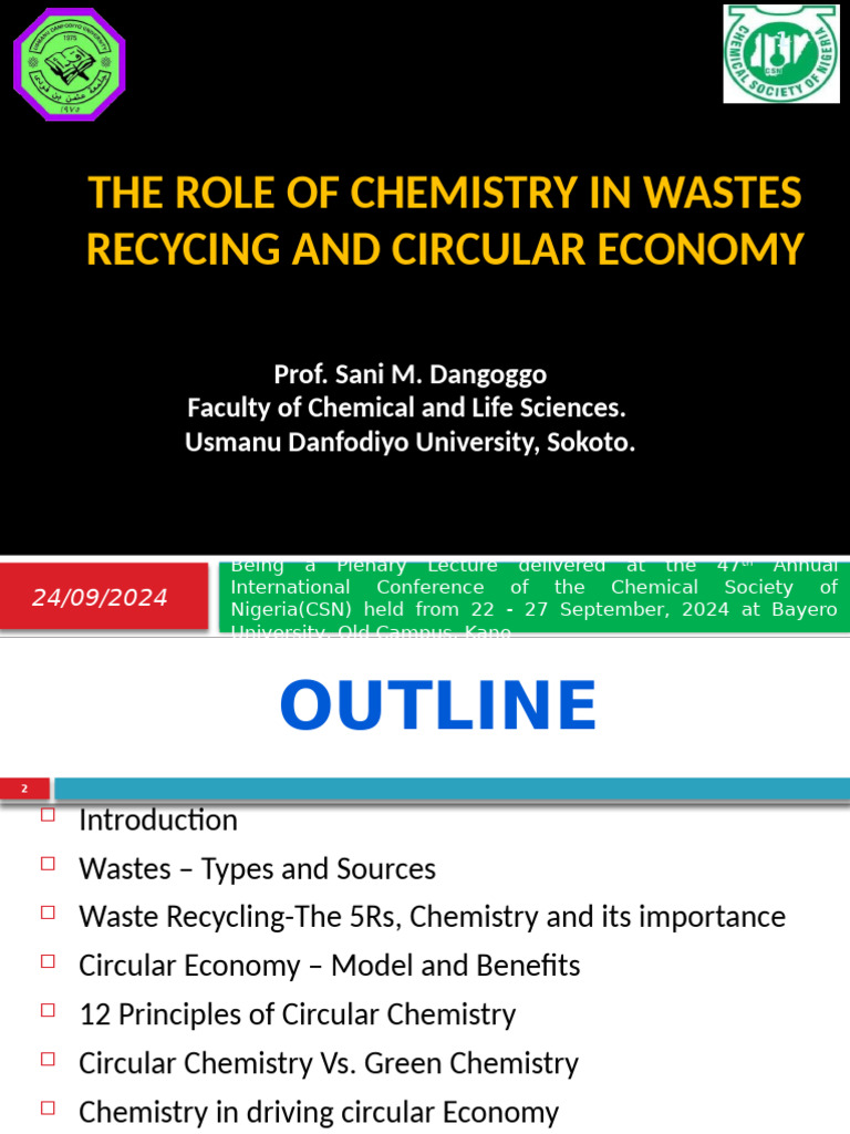 Chemistry's Role in Circular Economy | PDF | Recycling | Waste