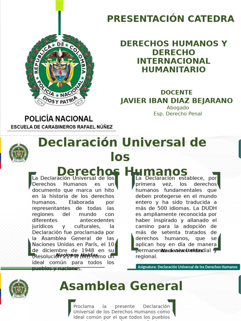 Unidad 2 Delaracion Universal de Los Derechos Humanos | PDF | Derechos ...