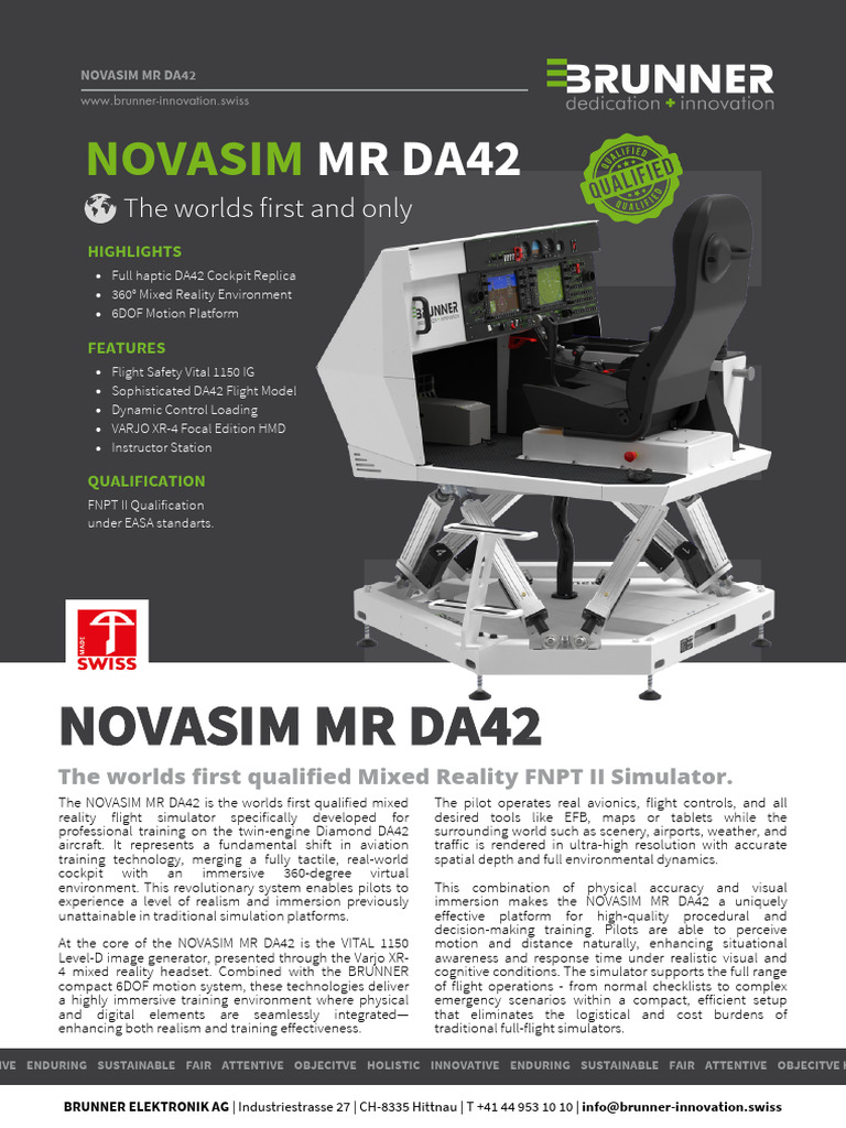 NOVASIM MR DA42: Mixed Reality Flight Simulator | PDF | Mixed Reality ...