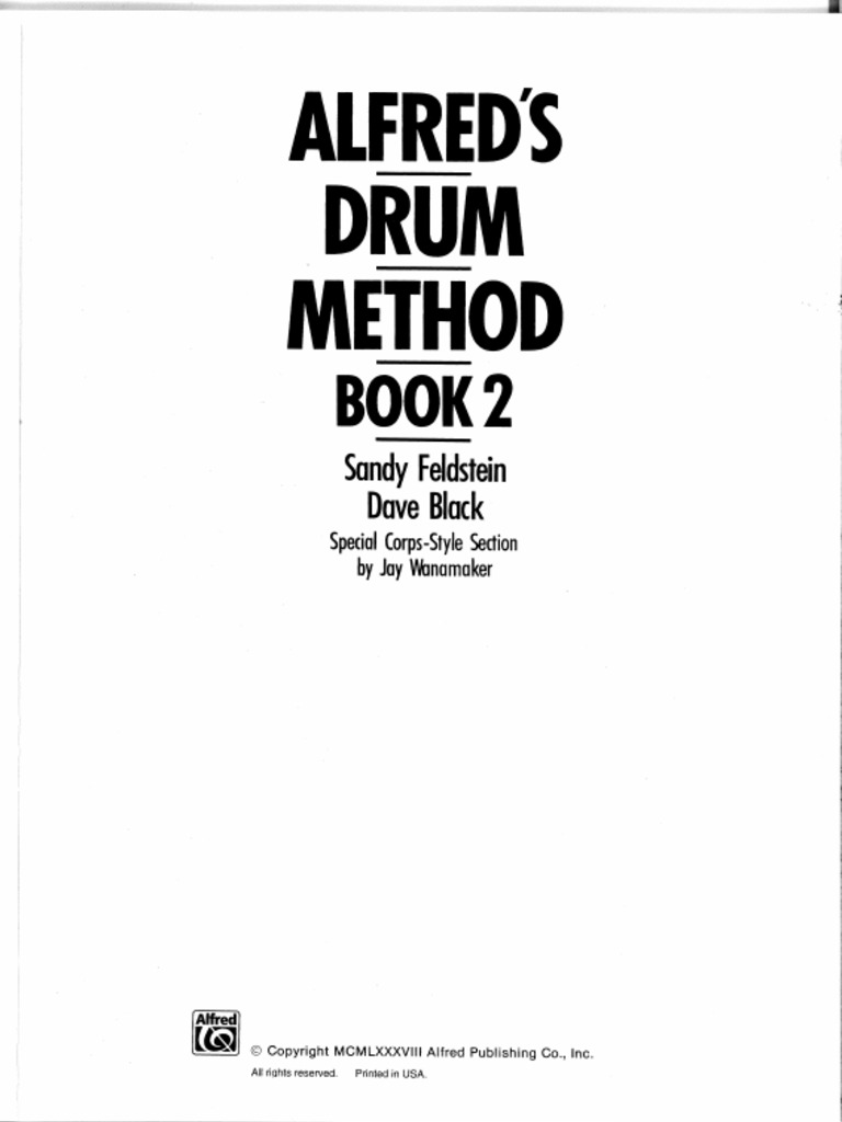 Alfred's Drum Method Book 2 | PDF