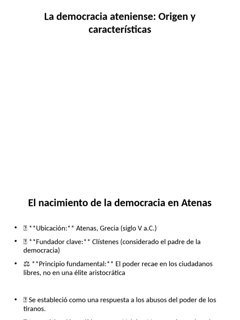 Características de la democracia ateniense | PDF