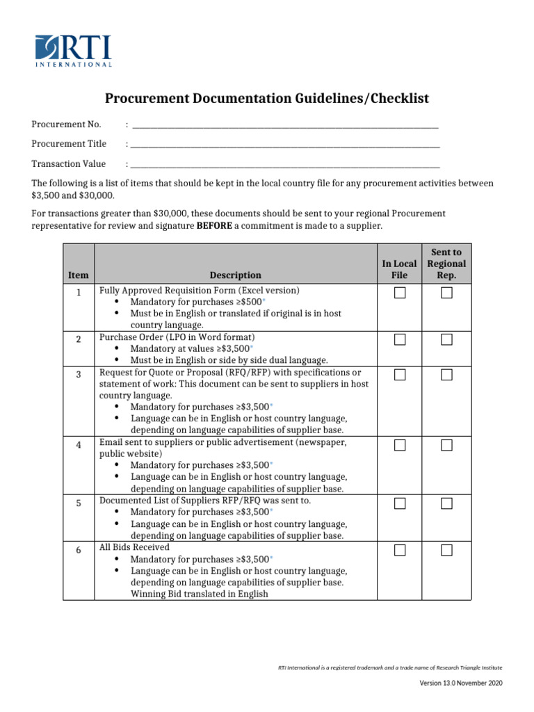 Documentation Checklist | PDF | Business