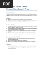 Avaliação Motor Infantil: Teste TIMP | PDF