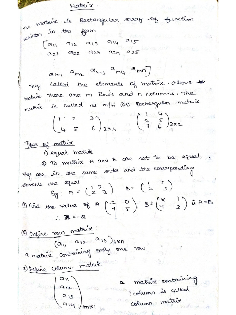 Matrix | PDF