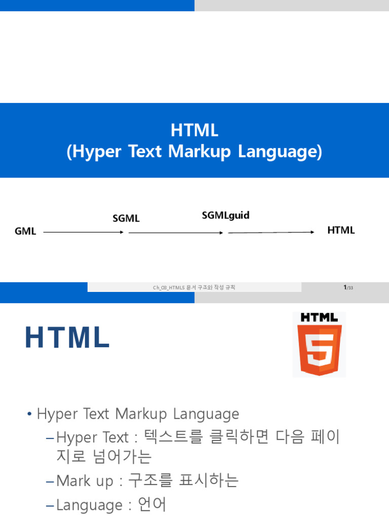 HTML5 문서 구조 | PDF