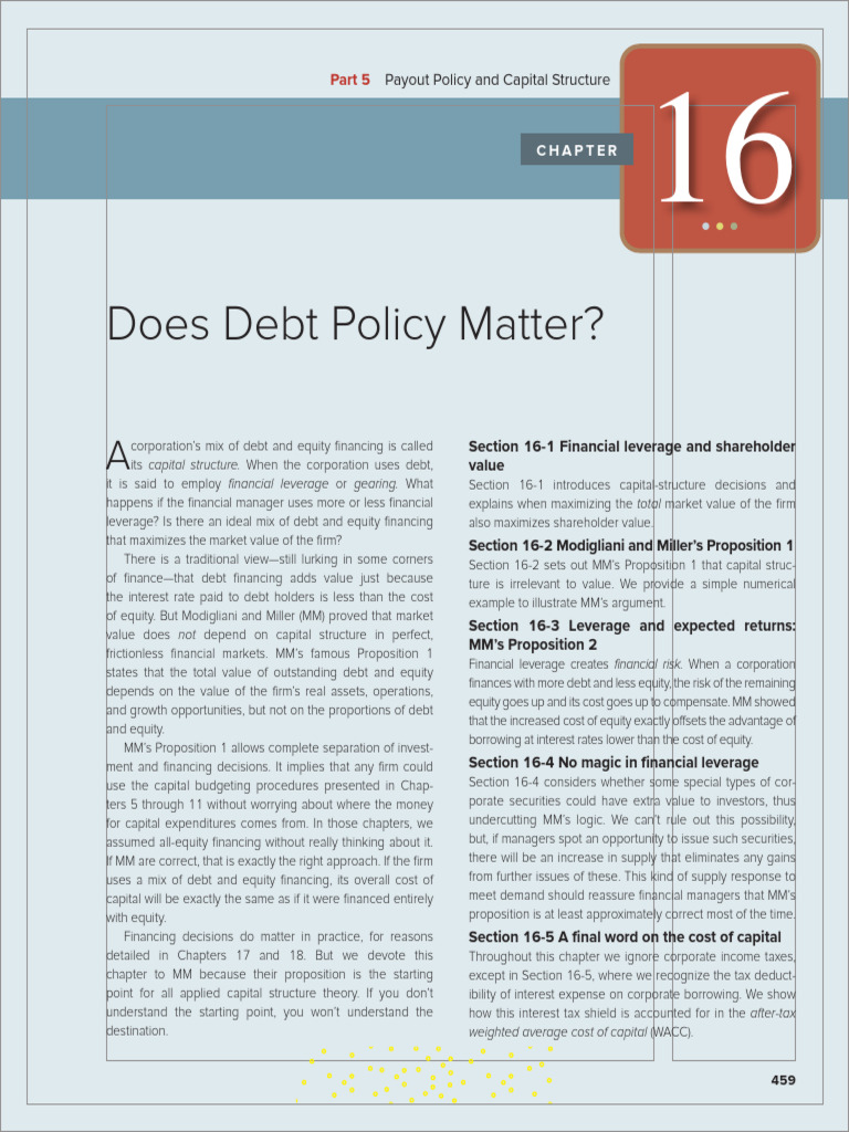 BMAE 16 PDF Capital Structure Equity (Finance)