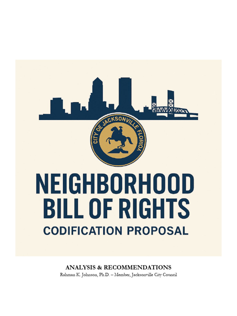 Jacksonville Neighborhood Bill of Rights Codification | PDF | Mediation ...
