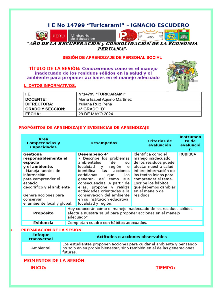 Manejo de Residuos y Salud Ambiental | PDF | Residuos | Agua
