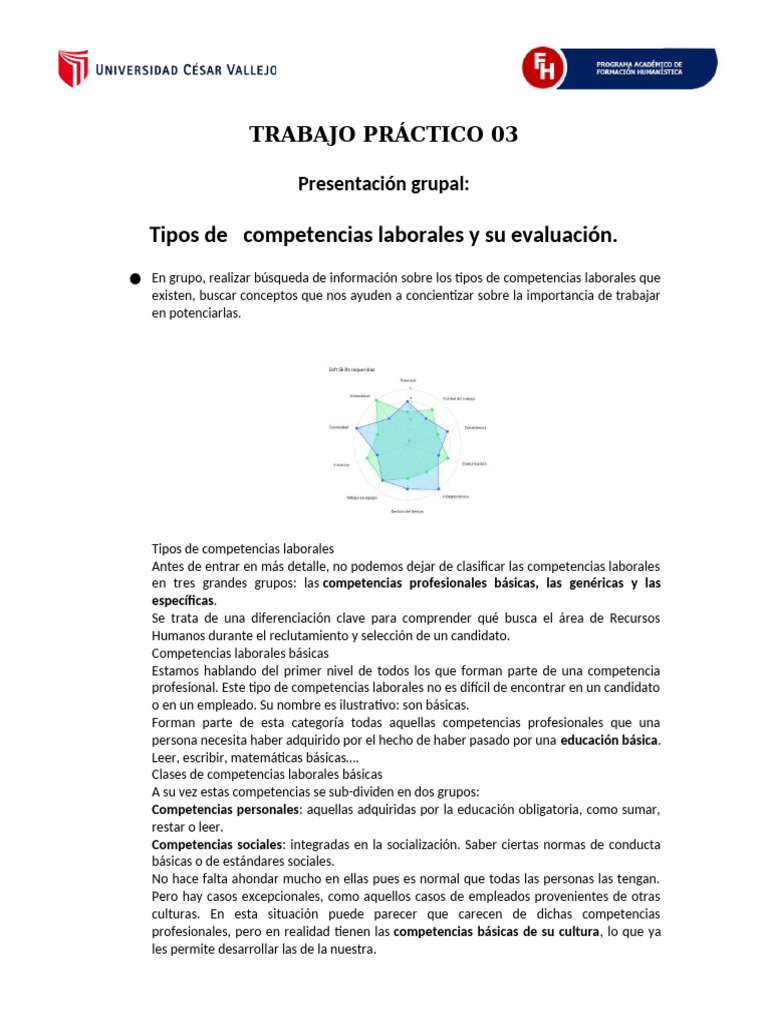 Tipos y Evaluación de Competencias Laborales | PDF | Gestión de ...
