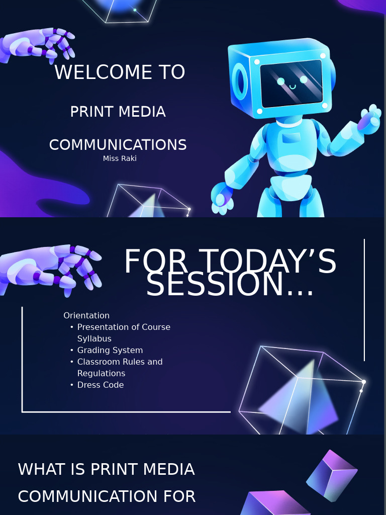 Print Media Communication Course Overview | PDF | Mass Media | Newspapers