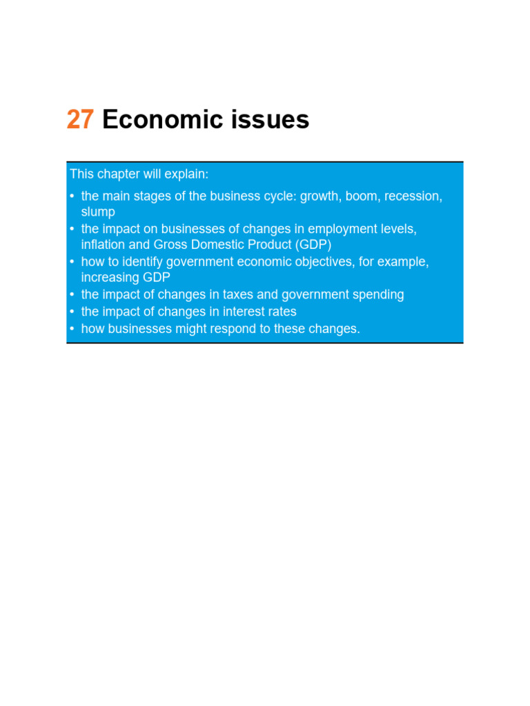 Economic Impact on Business Cycles | PDF | Taxes | Recession