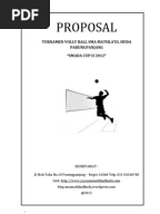 Contoh Proposal Bola Voli Terbaru