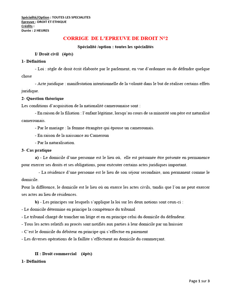 Salaires et Droit du Travail au Cameroun | PDF | Justice | Crime et ...