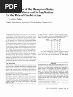 A Simple View of The Dempster-Shafer Theory of Evidence and Its Implication For The Rule of Combination