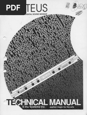 E-MU Proteus 2000 & 日本語マニュアル E-Mu Proteus Technical Manual | PDF