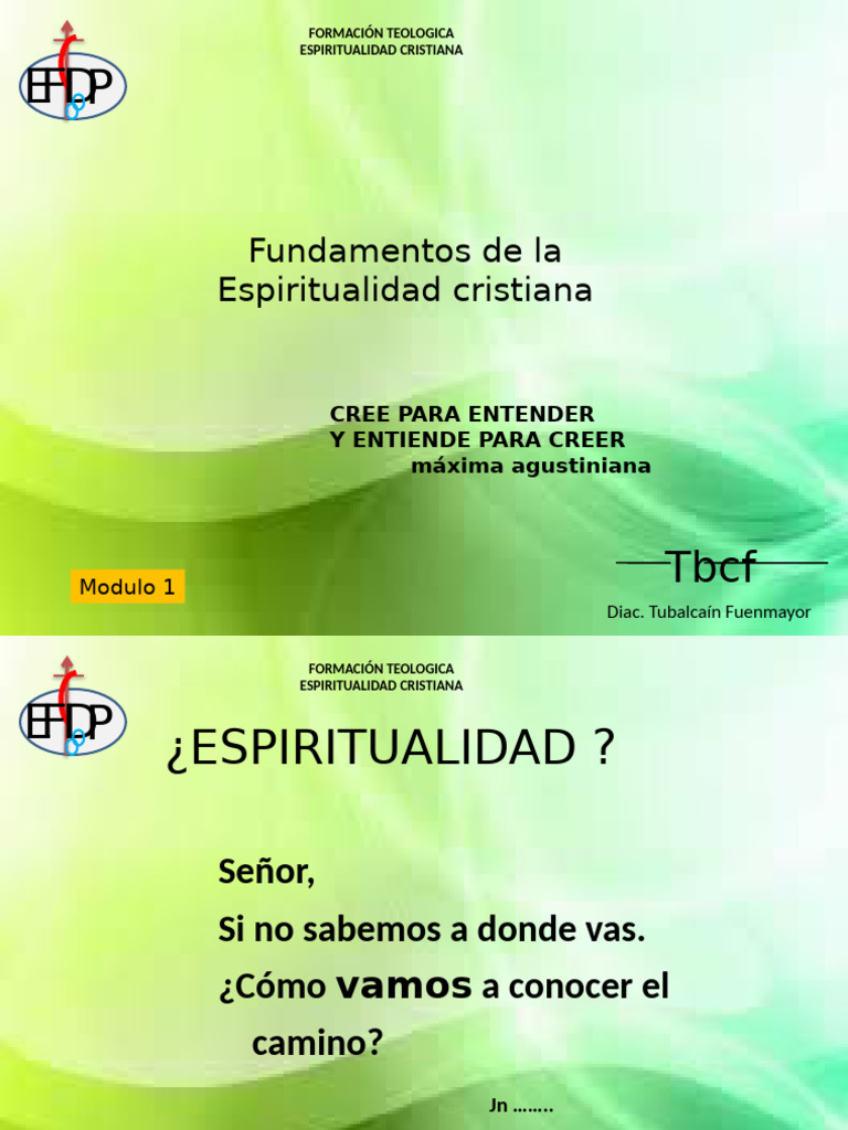 Fundamentos de la Espiritualidad Cristiana | PDF | Iglesia Católica ...