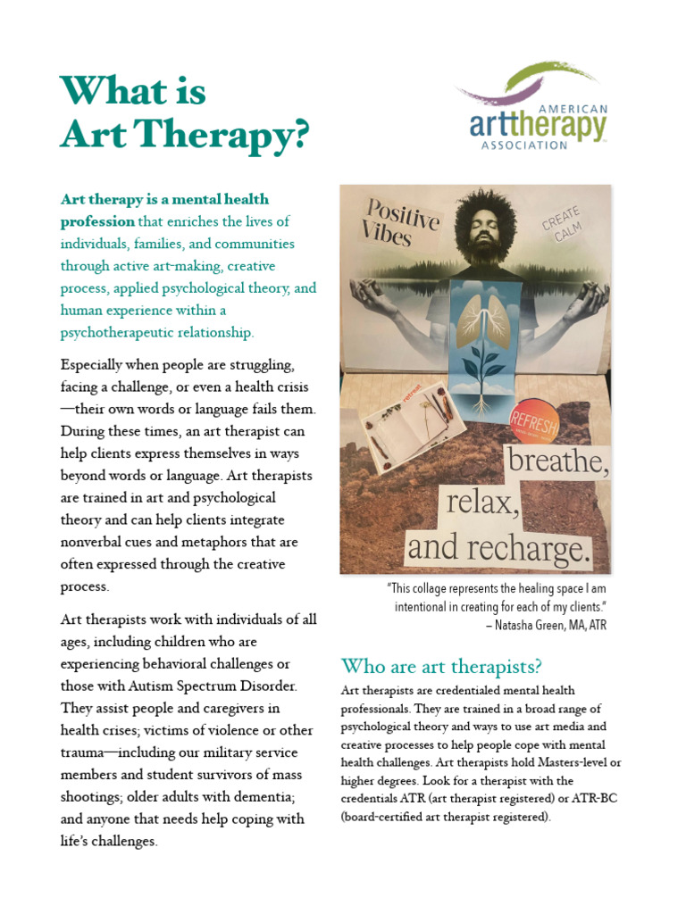 Understanding Art Therapy Benefits | PDF | Art Therapy | Psychotherapy