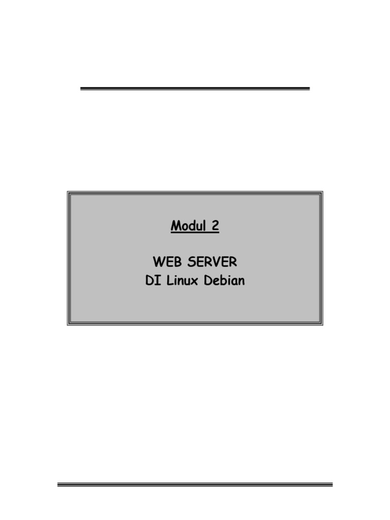 Panduan Instalasi Web Server di Debian | PDF