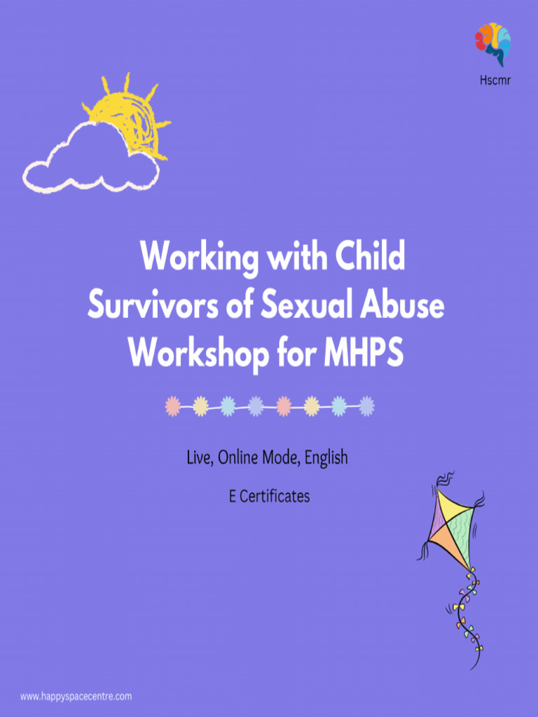Working With Child Survivors of Sexual Abuse - Workshop. | PDF