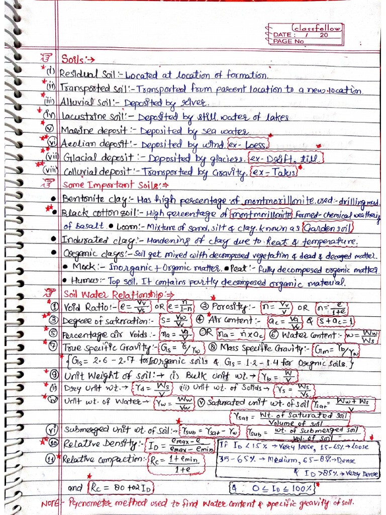Soil Short Notes Full | PDF