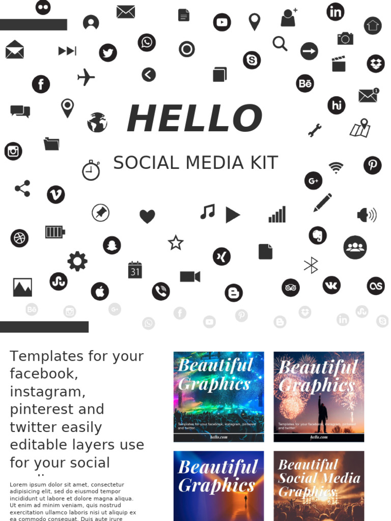 Free Social Media Kit Template PDF | PDF | Apple Inc. | Mobile Software