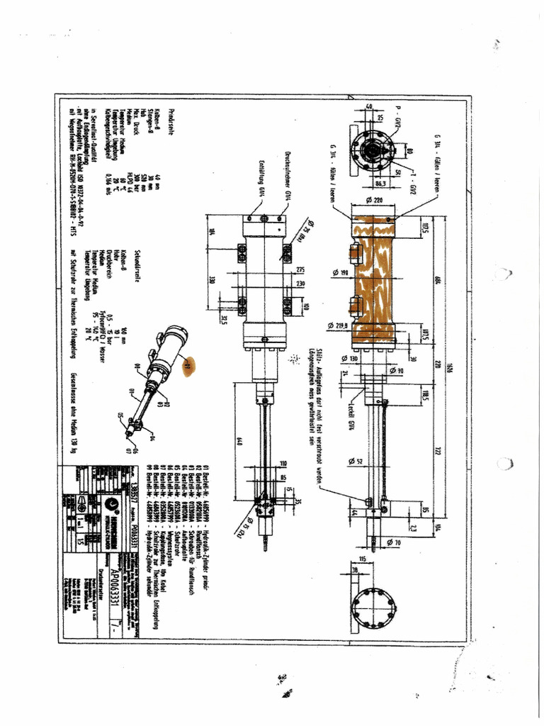 Plan Ensemble Vérin | PDF