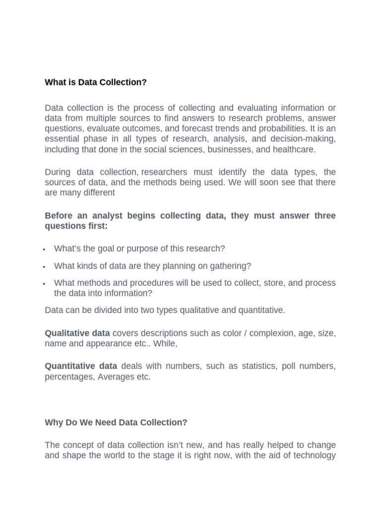 Understanding Data Collection Methods | PDF | Data | Focus Group