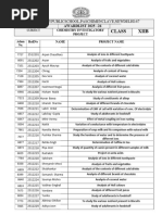 Class 12 Chemistry Project Ideas 2025-26 | PDF | Titration | Chemistry