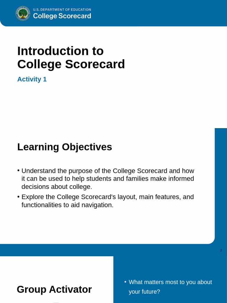 Understanding the College Scorecard Tool | PDF | Student Financial Aid ...