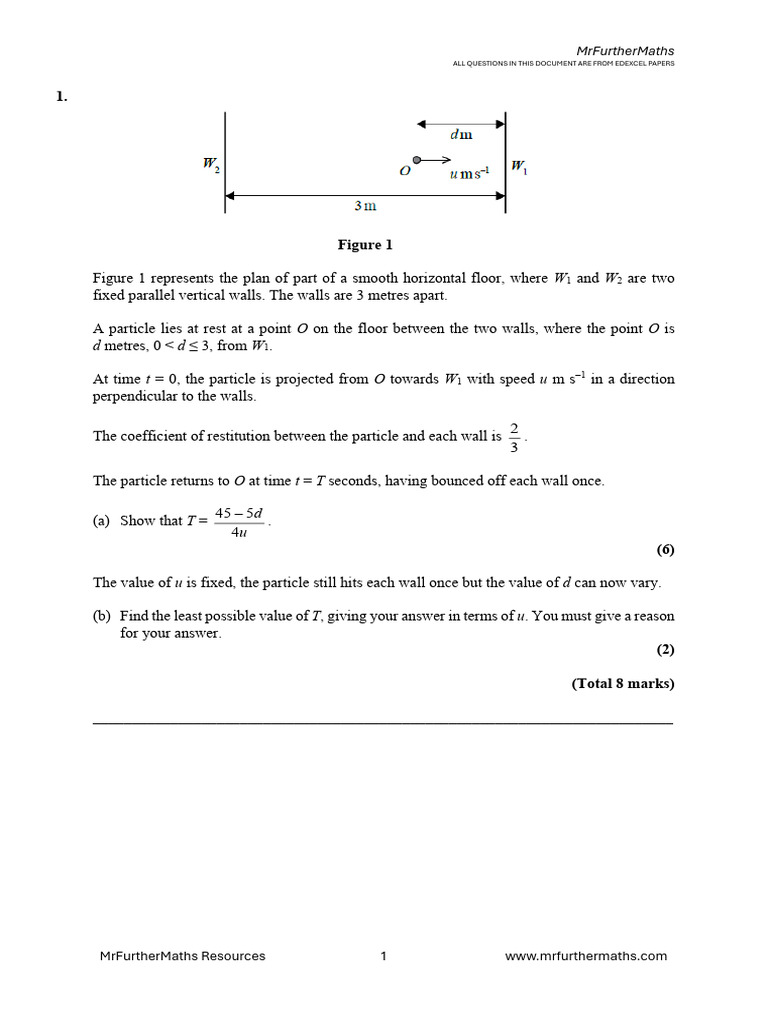 Edexcel Physics Collision Problems | PDF | Collision | Motion (Physics)
