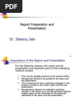 Report Preparation & Presentation