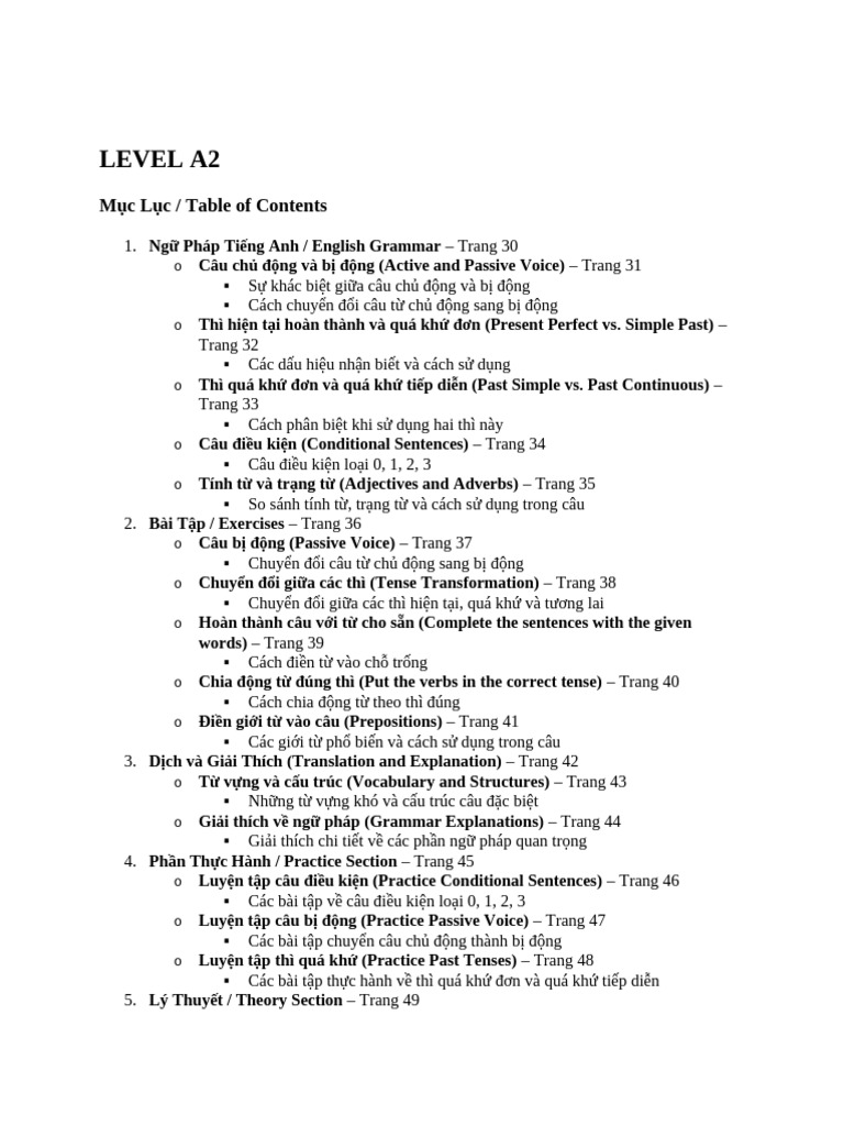 Level A2 | PDF