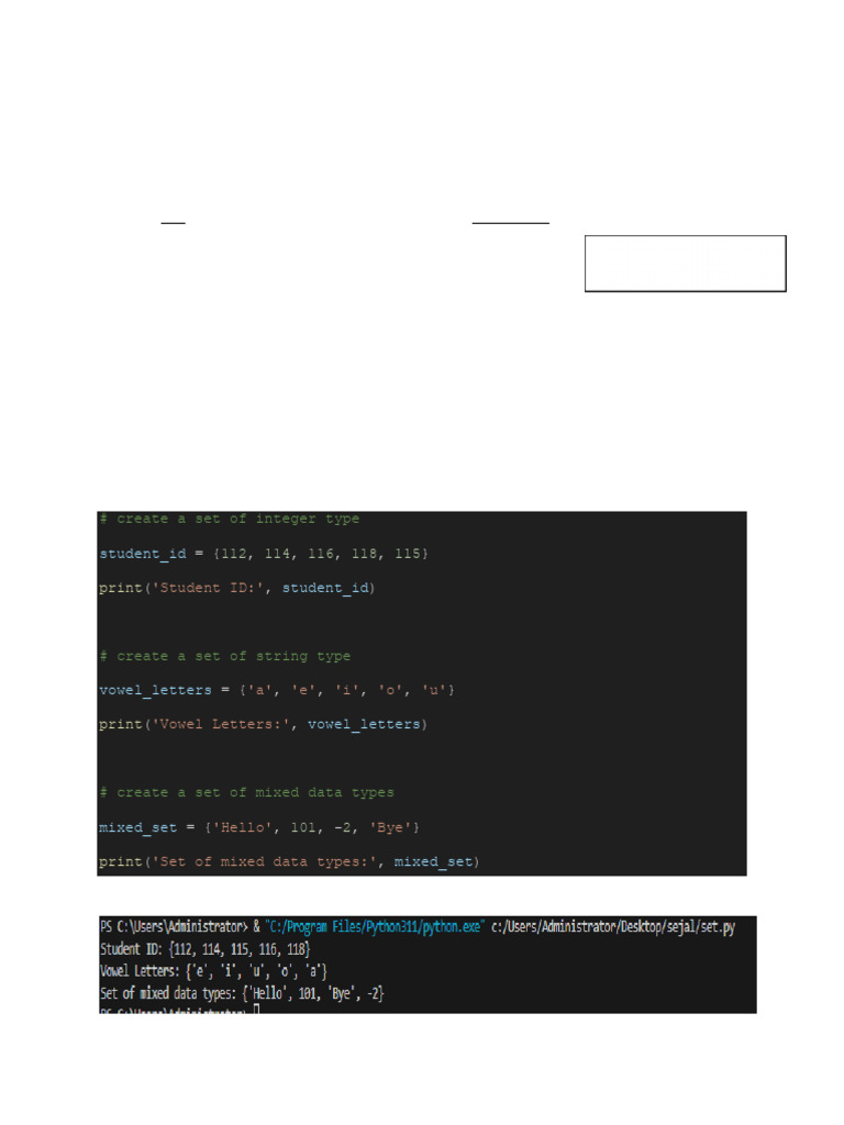 Python Set and String Functions Guide | PDF