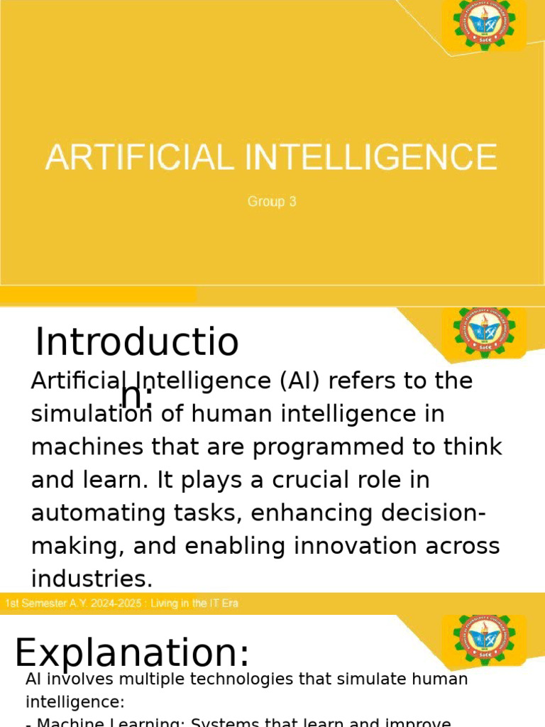 Artificial Intelligence AI Refers To The Simulation of Human ...