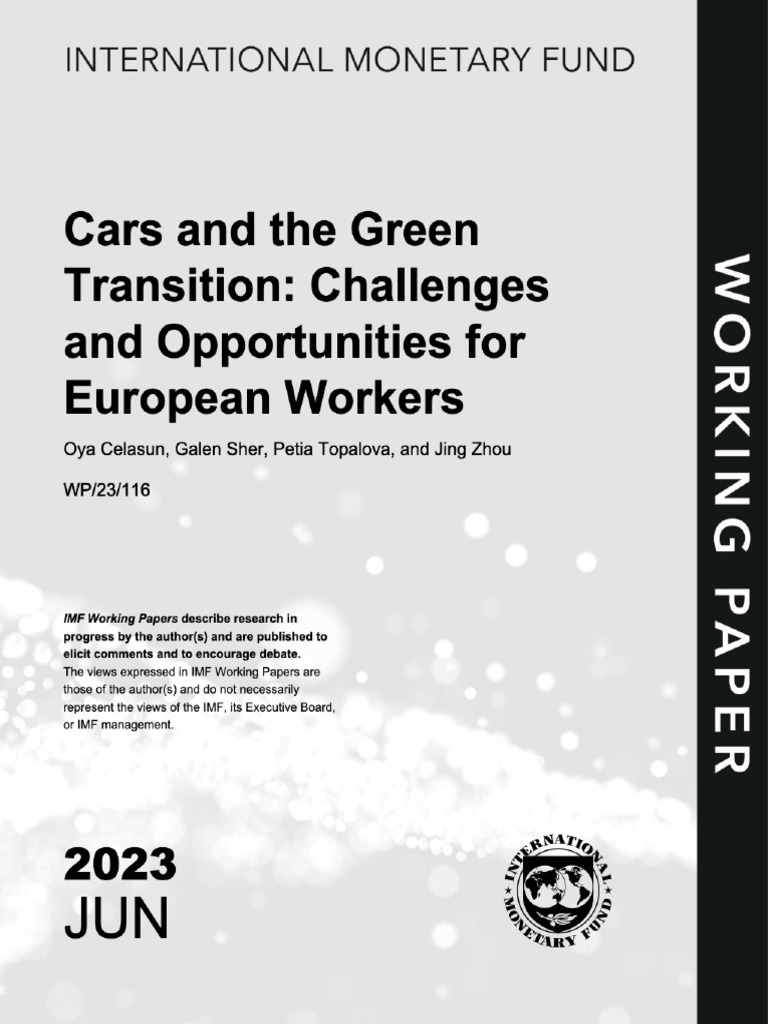 Cars and The Green Transition - Challenges and Opportunities For ...