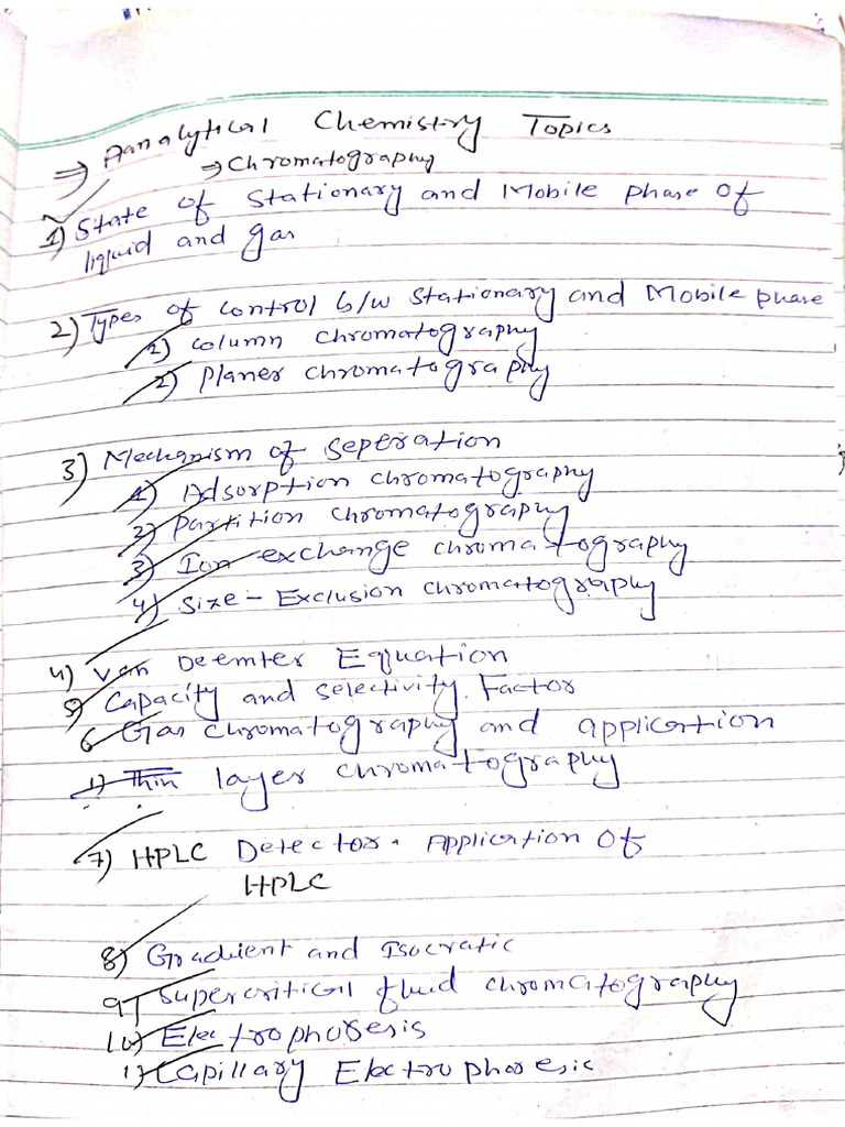 Analytical Chemistry Notes | PDF