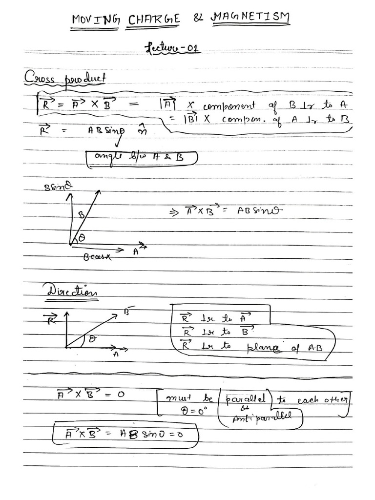 MOVING CHARGE AND MAGNETISM Demo | PDF