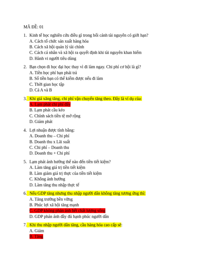 Đề KT số 1 | PDF