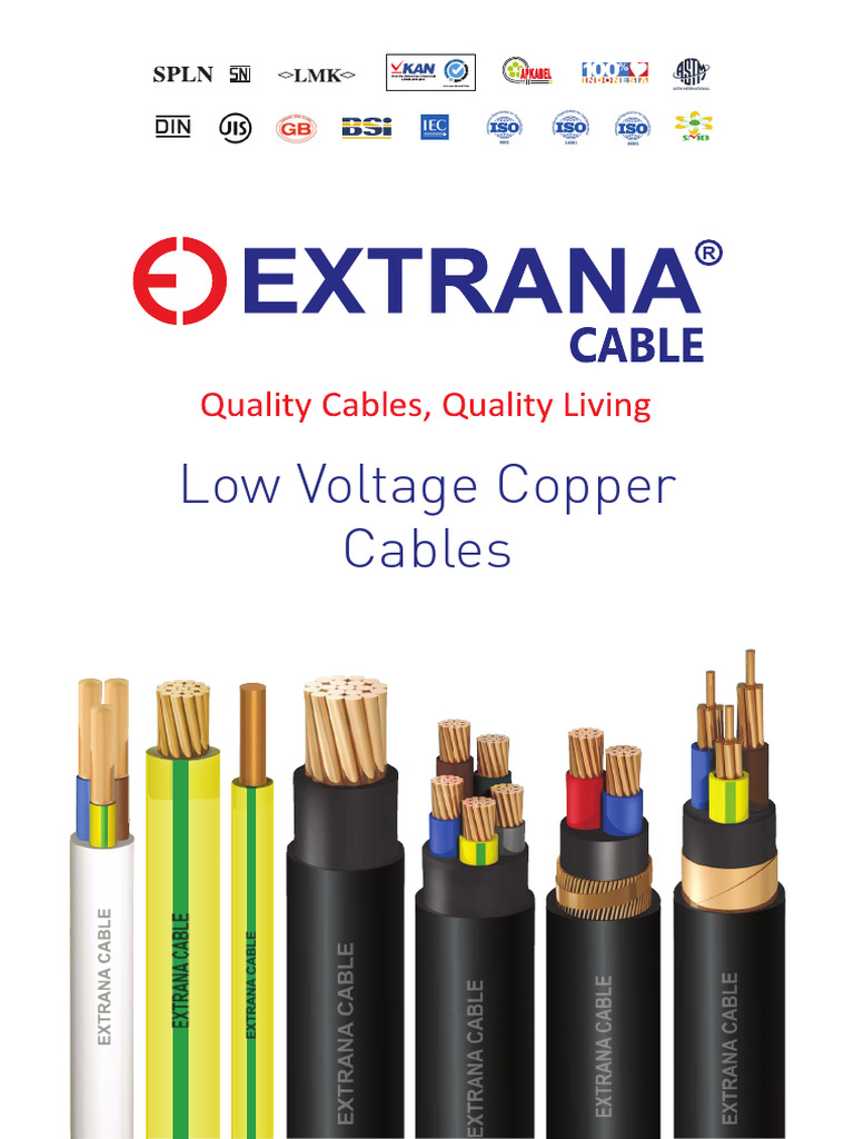 Low Voltage Copper Cables Guide | PDF | Electrical Wiring | Insulator ...