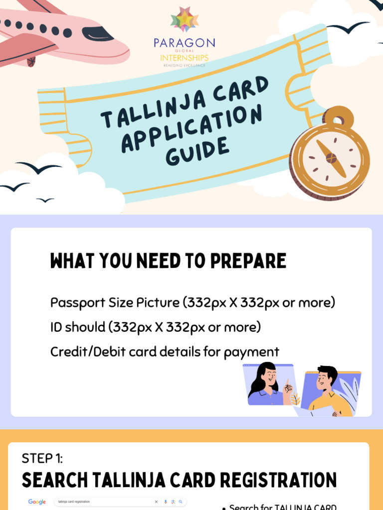 Tallinja Card Application Guide | PDF | Identity Document