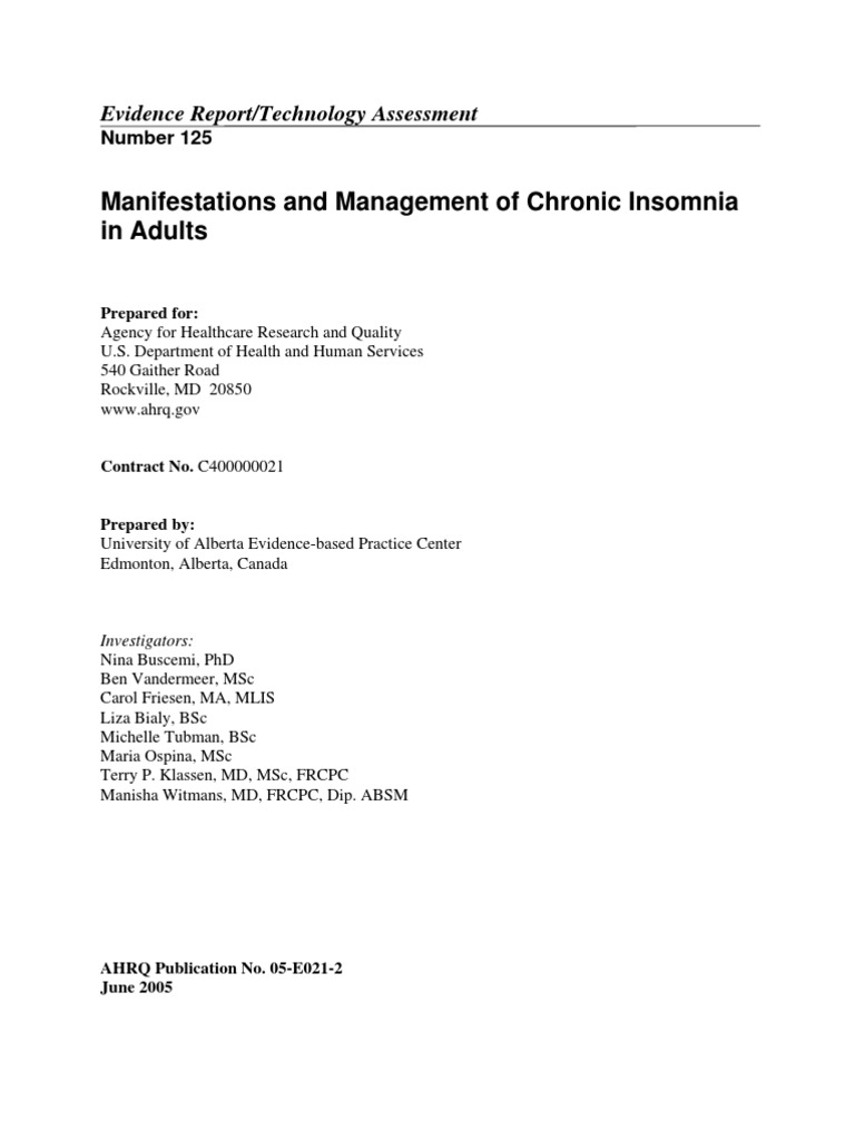 Insomnia | PDF | Insomnia | Pharmaceutical Drug