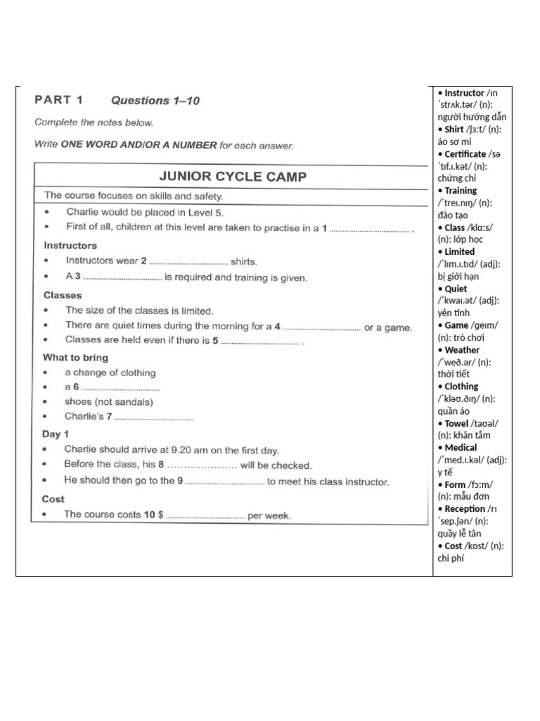 Cam 16 Test 3 Listening | PDF