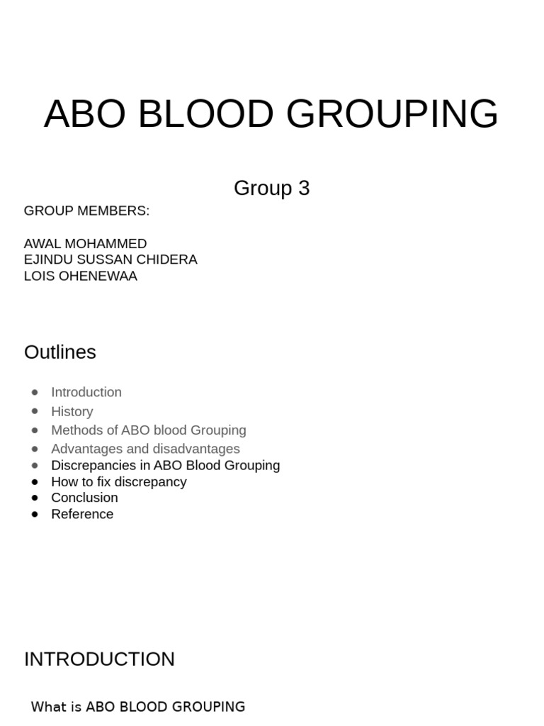 Understanding ABO Blood Grouping Methods | PDF | Blood Type | Blood