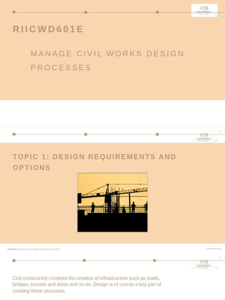 Civil Works Design Requirements Guide | PDF | Risk | Civil Engineering