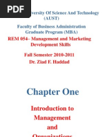 Management Chapter 1 Fall 10-11