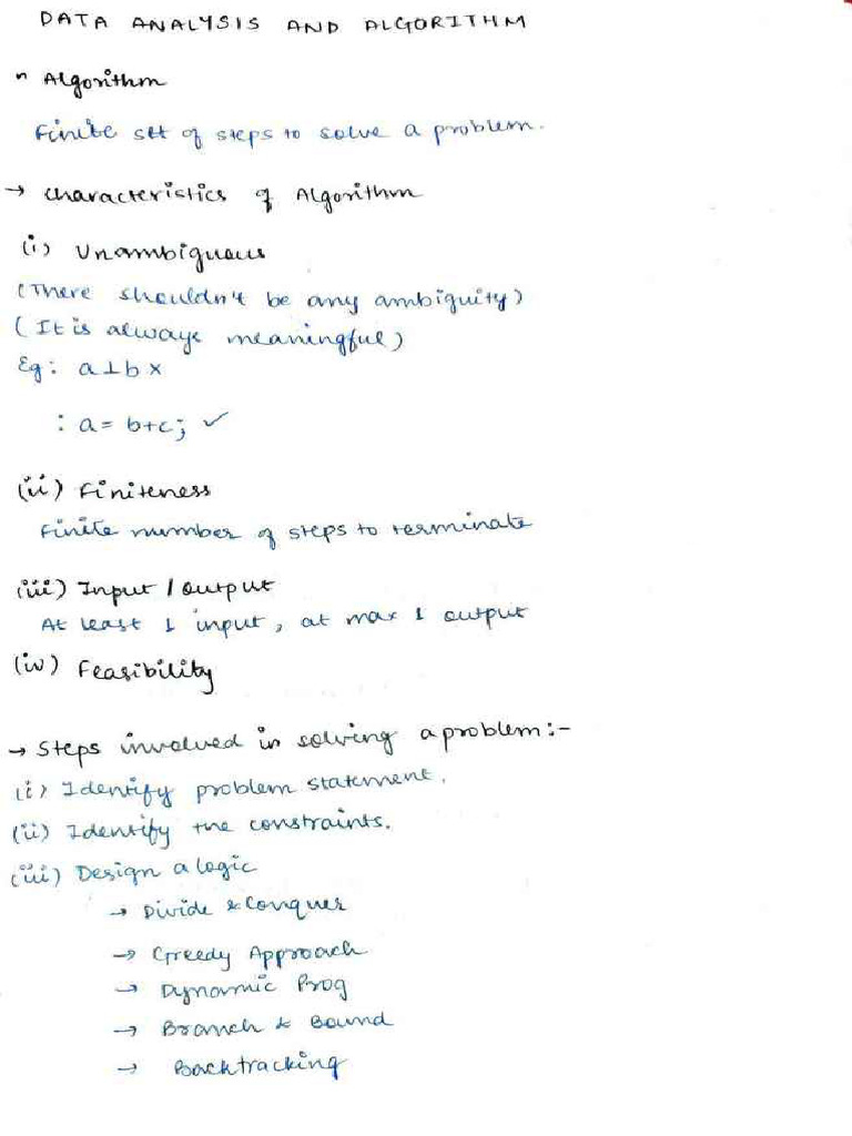 Tcs409 Daa Notes | PDF